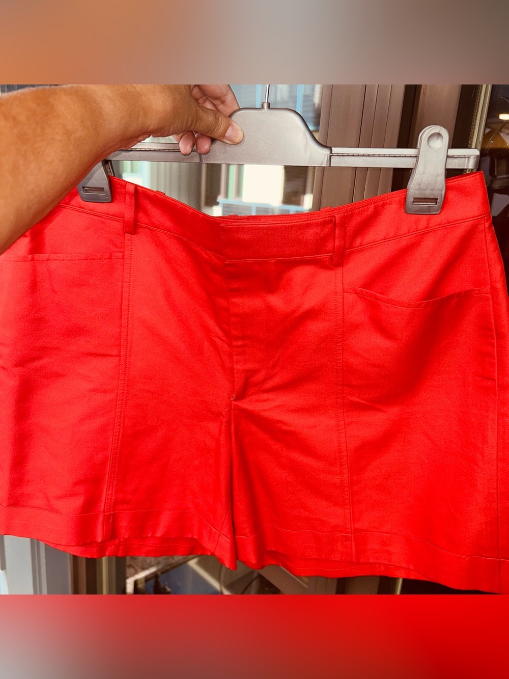 Ralph Lauren Black Label "Adelle" tailored shorts.